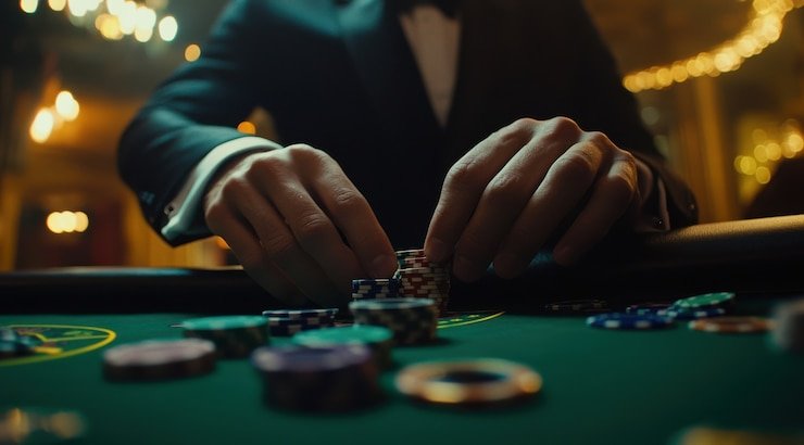 Live dealer studio setup with multi-camera angles